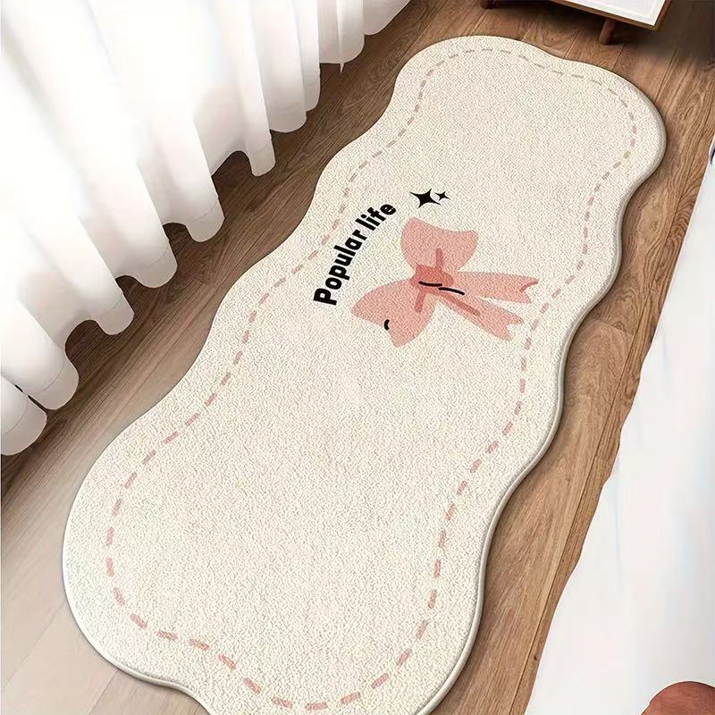 Area Rug Color Rug For Bedroom - Non Slip Bath Rug Absorbent Floor Mat For Bathroom - Cute Washable Small Shower Mat - Aesthetic Modern Home Decoration Birthday Gifts, Thanksgiving Day Decor, Christma